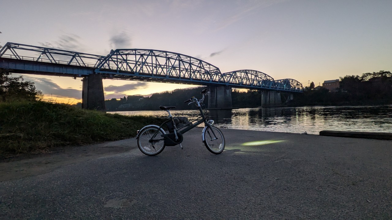 朝ポタ 土田 中濃大橋